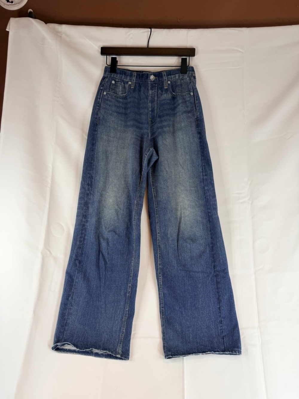 RAG & BONE Women’s Size S Jeans Sweatpant Cotton Miramar Printed Wide Leg Terry - Picture 2 of 16